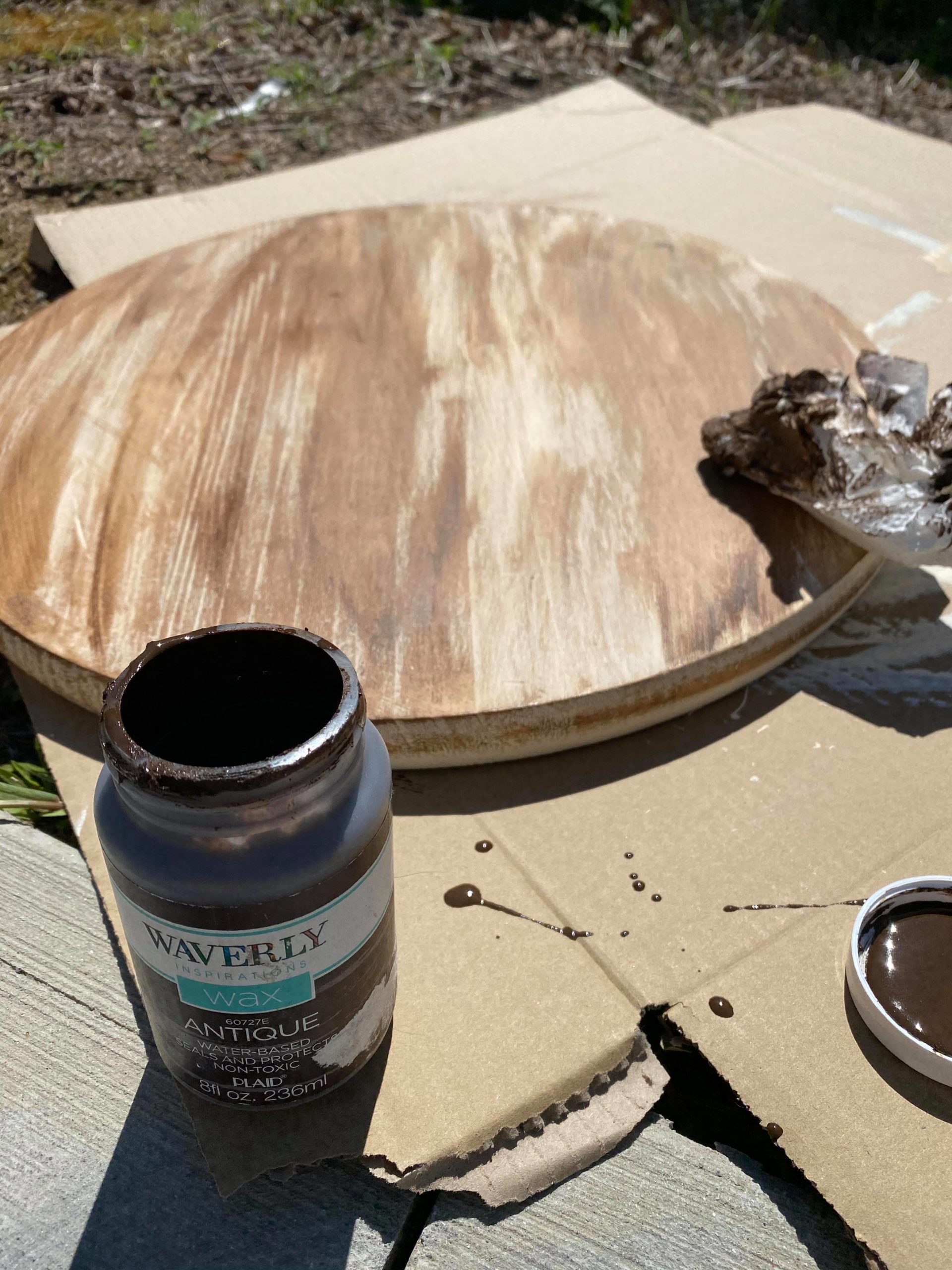 DIY Small Wooden Table - The Shabby Tree
